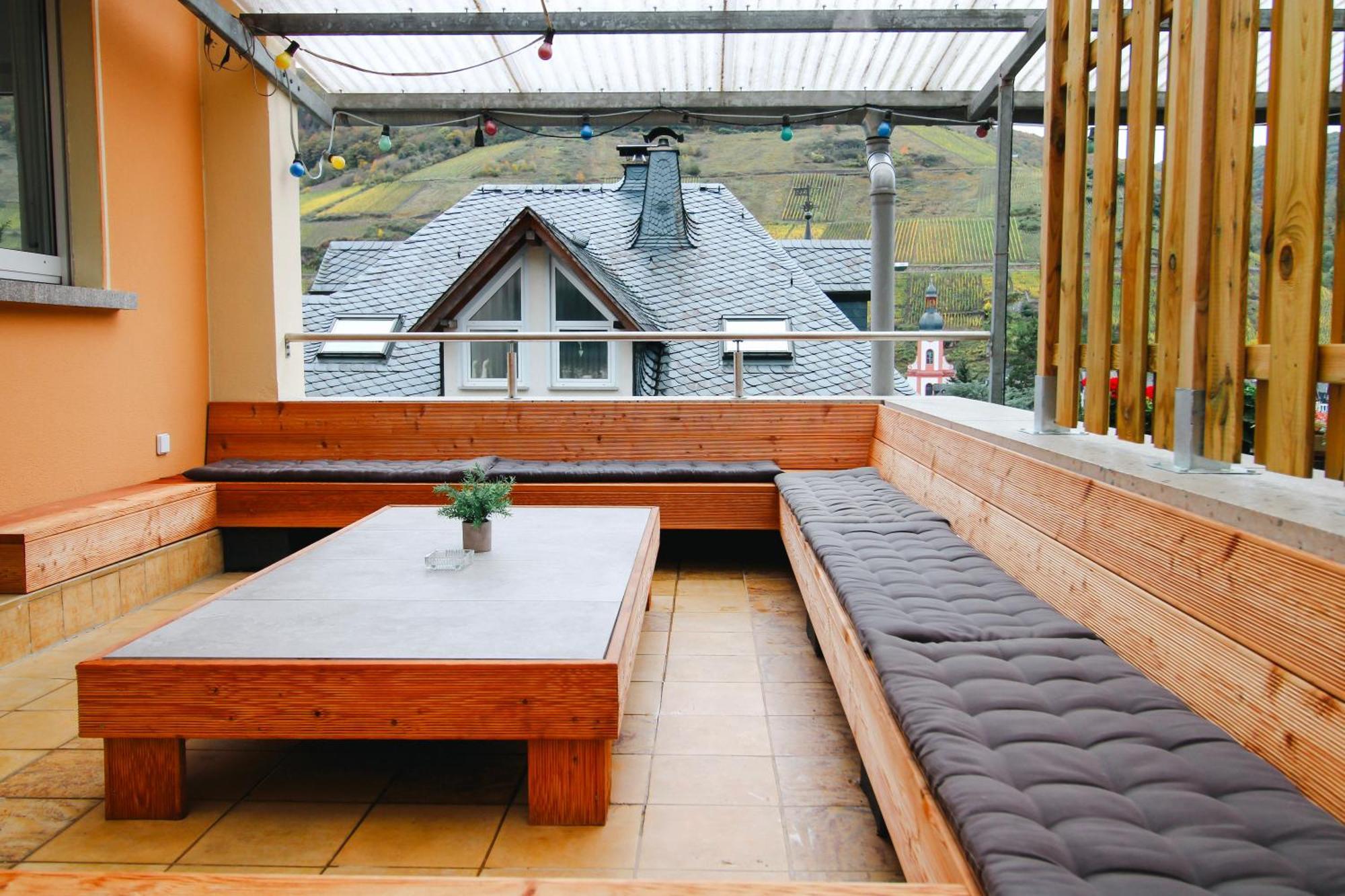Chill Out Area, Grandiose Aussicht, Haengematte, Smart Tv, Netflix Leilighet Zell an der Mosel Eksteriør bilde
